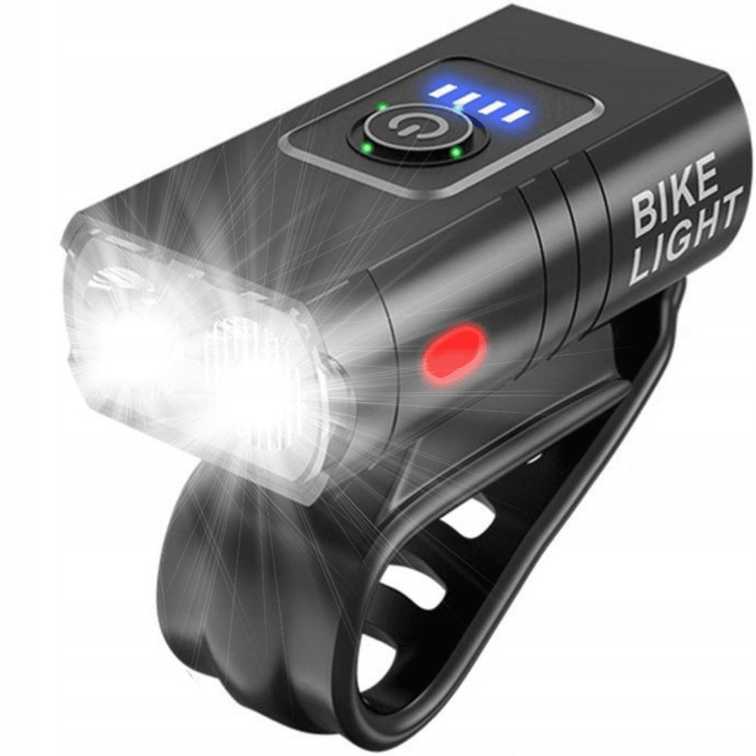 Bike Light PRO X1000 – Zestaw Lamp Rowerowych LED (USB)