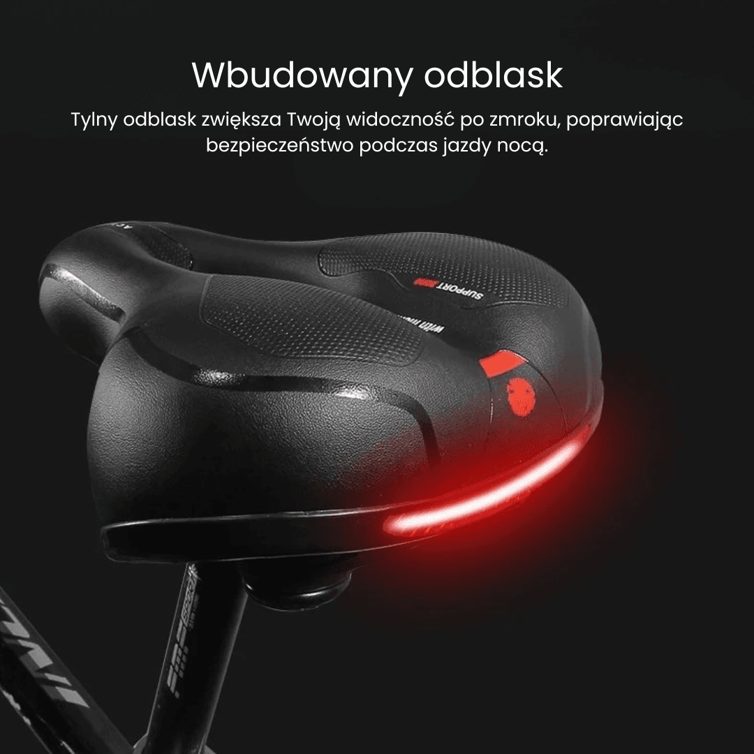 ErgoComfort Ride – Amortyzowane Siodełko Rowerowe z Wentylacją